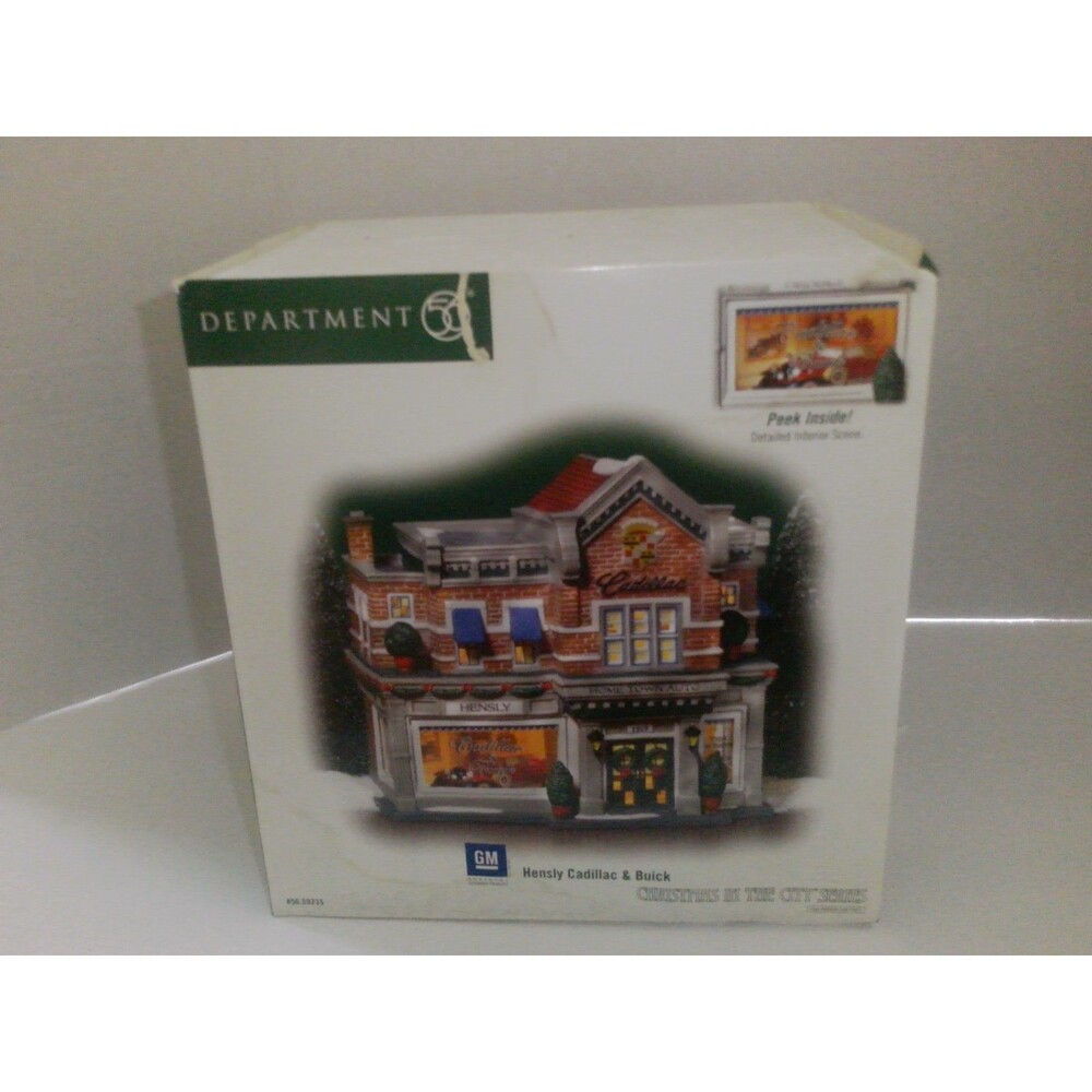 Department 56 "Hensly Cadillac & Buick" 1930's building Christmas In The City